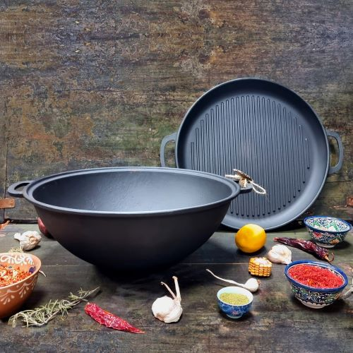 Казан WOK 8л з кришкою(1шт)